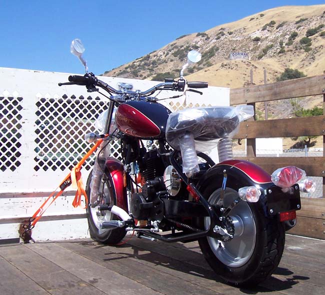 Mike Armstrong's California Scooter on its way north