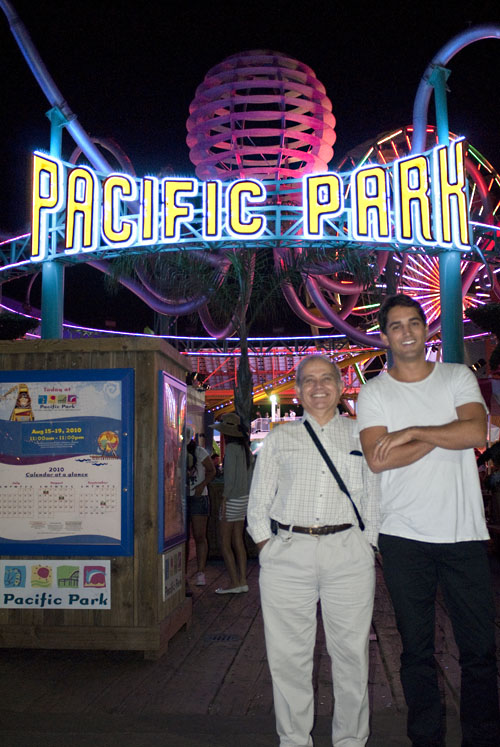 Paul and Girard on the Santa Monica Pier