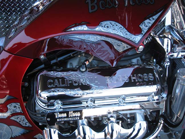 Look at this...a 502-cubic-inch engine in a motorcycle!