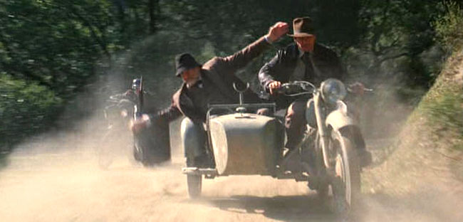 The Sidecar Chase Scene With Indiana Bingham...Our Motorcycle Sidecar Maestro!