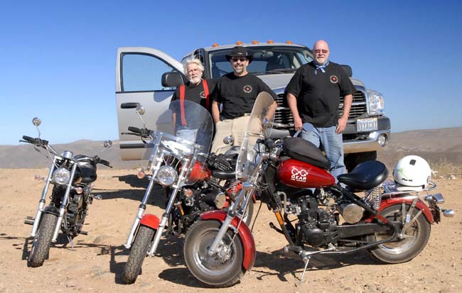 Simon, J, and John, at the northern edge of the Vizcaino Desert