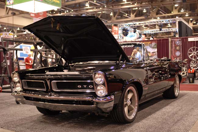 A 1965 Pontiac GTO convertible