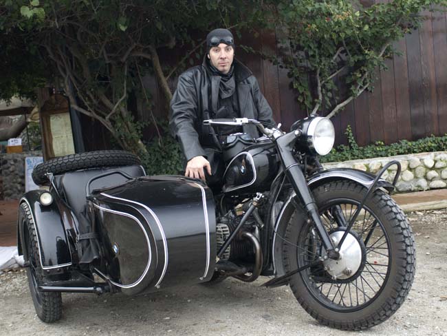 Robert, who rode his 1938 flathead BMW all the way down from the Pacific Northwest!