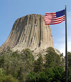 Devil's Tower in Wyoming