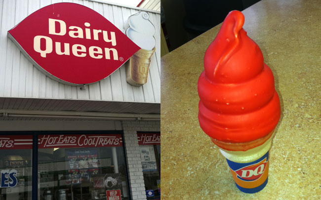 Dairy Queen Cherry Dipped Cone