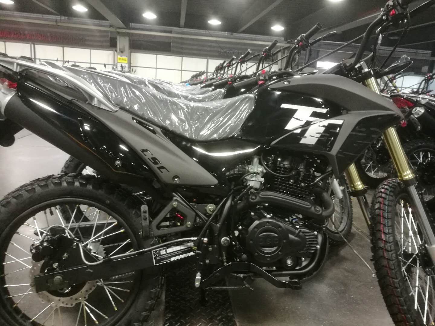 The 2019 TT250 in Blue with Black graphics.