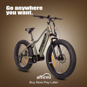 FT1000MD E-Bike in Moss. Go anywhere you want.