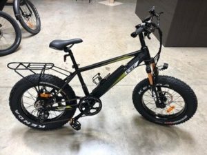 Black rear rack for XP750-20 20 inch Fat Tire e-bike.