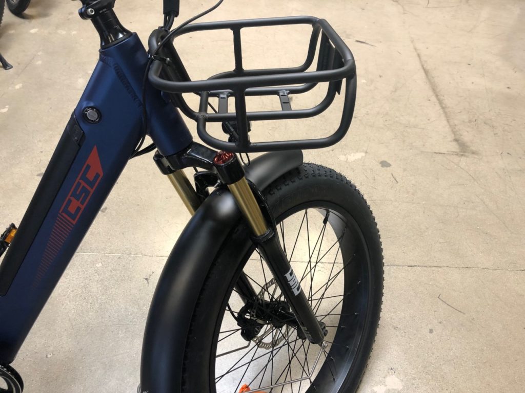 Front Basket for Vista Cruiser, Step-Thru Electric Bicycles