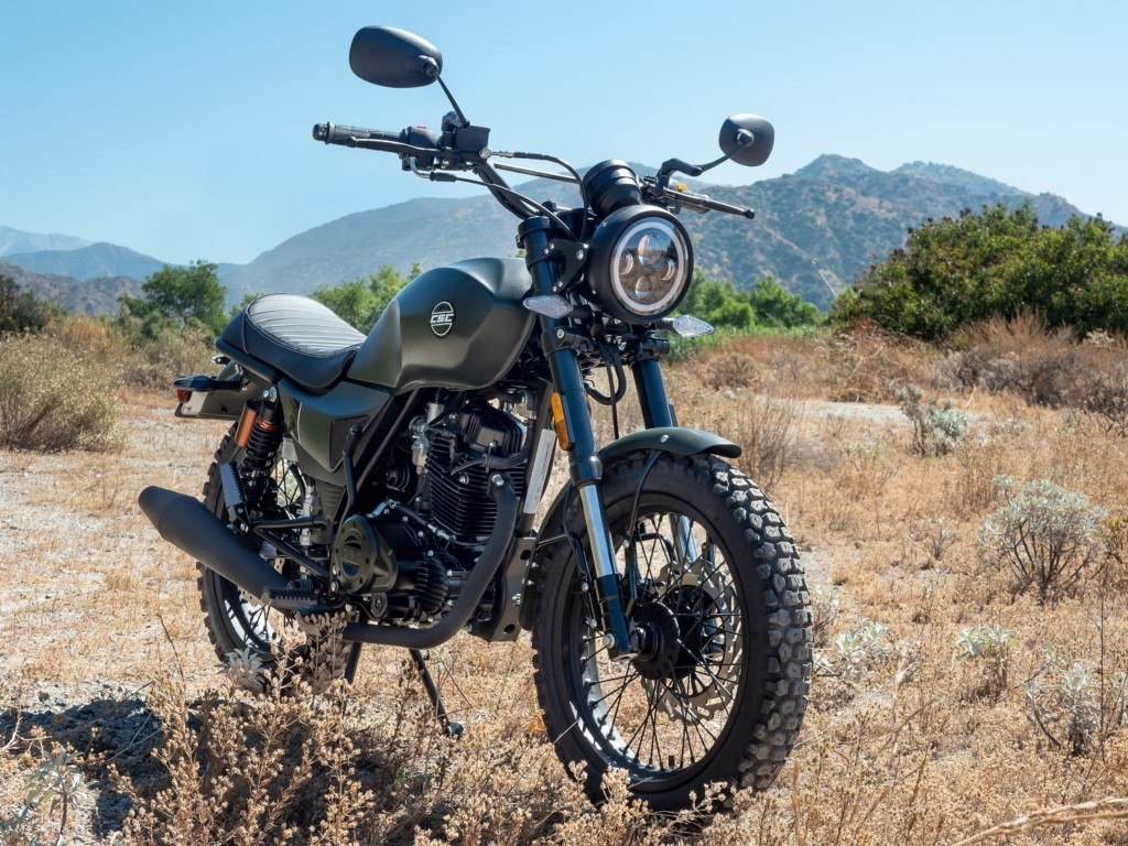 SG250 Scrambler Out in a Field