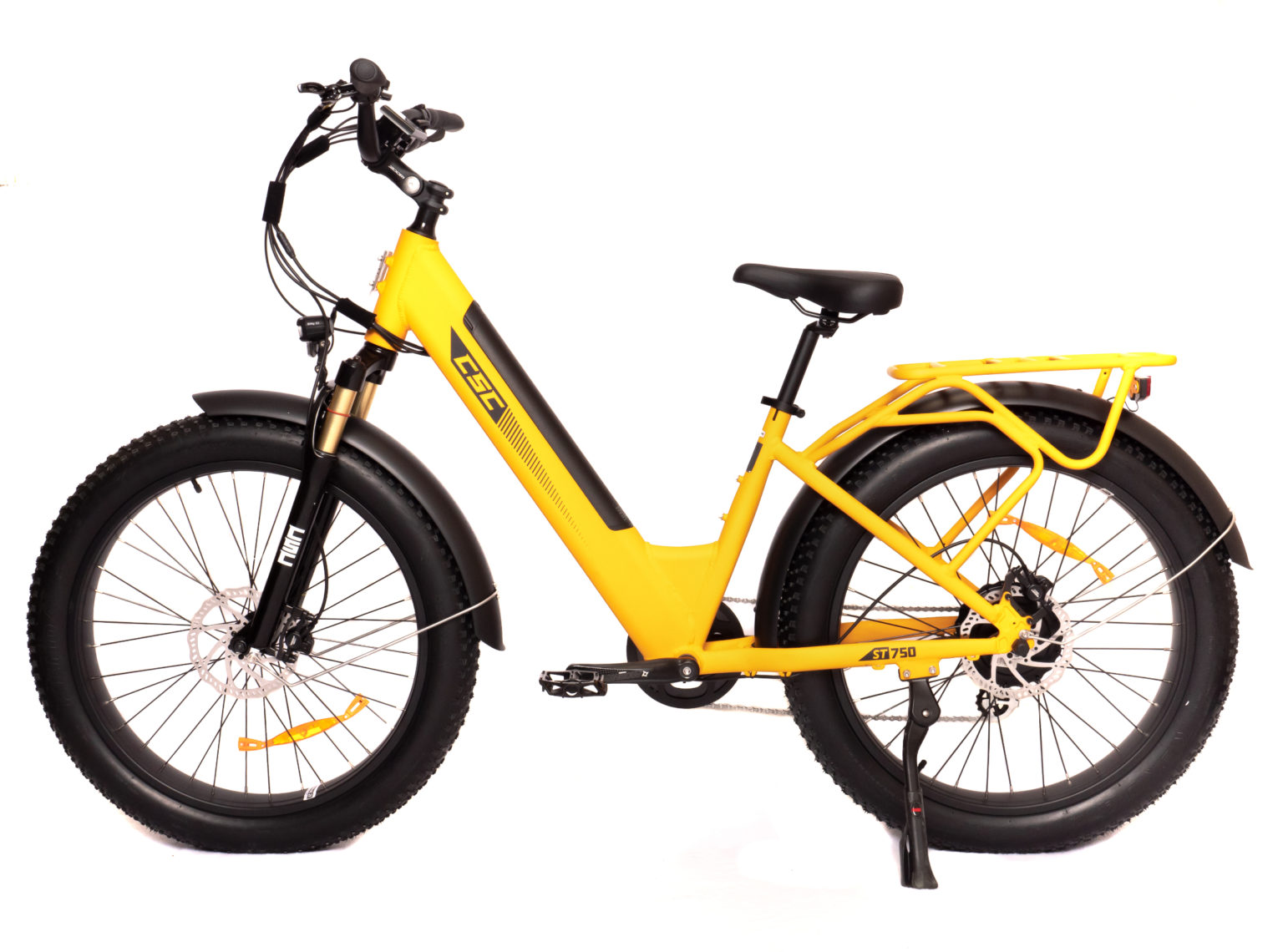 folding step through electric bike