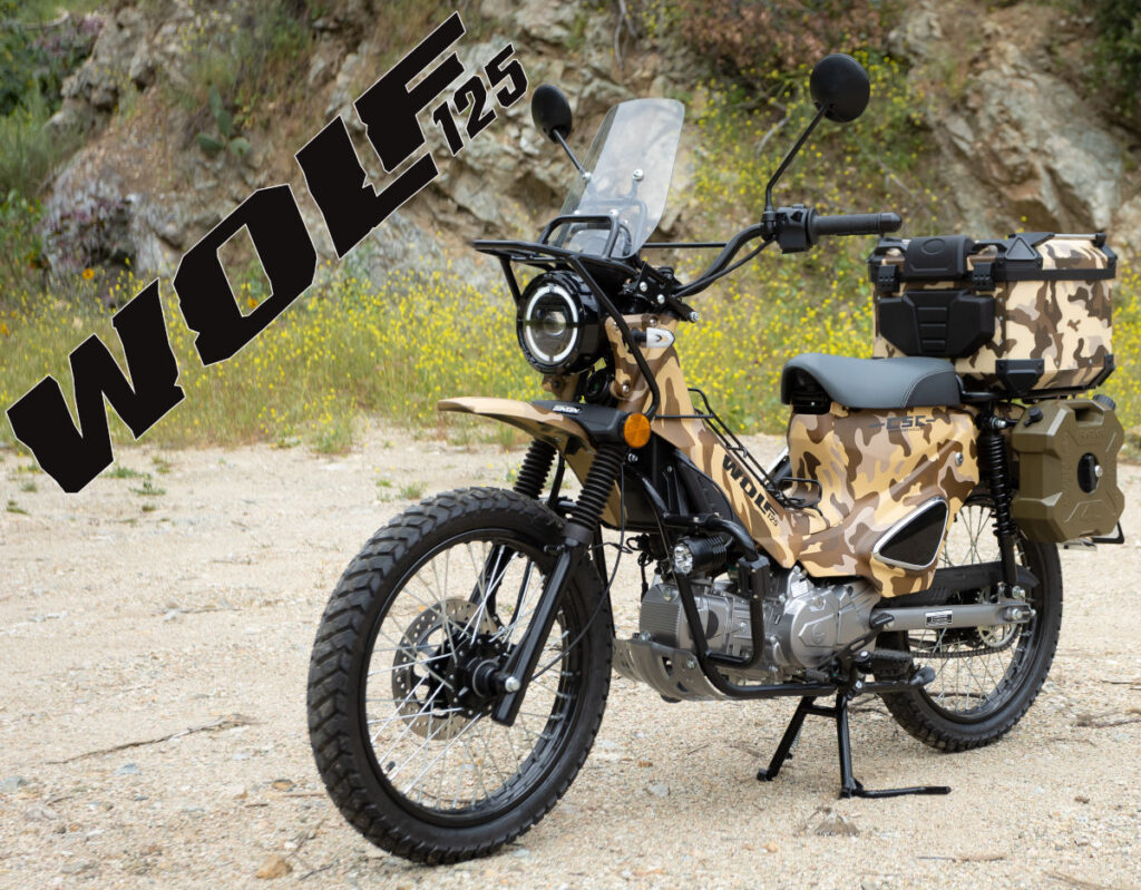 Wolf 125 with Accessories.